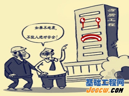 向劣质工程说不