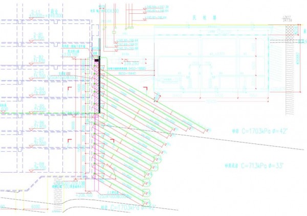 支护桩结合预应力锚索支护