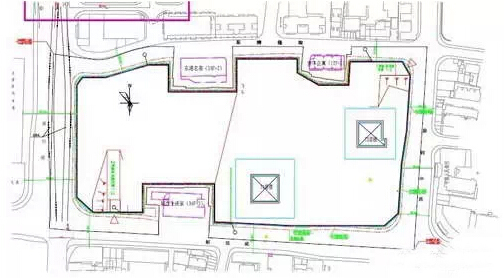 42.45m深基坑支护技术，深度全国第二