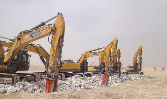 徐工集团大吨位挖掘机 聚力中东建设
