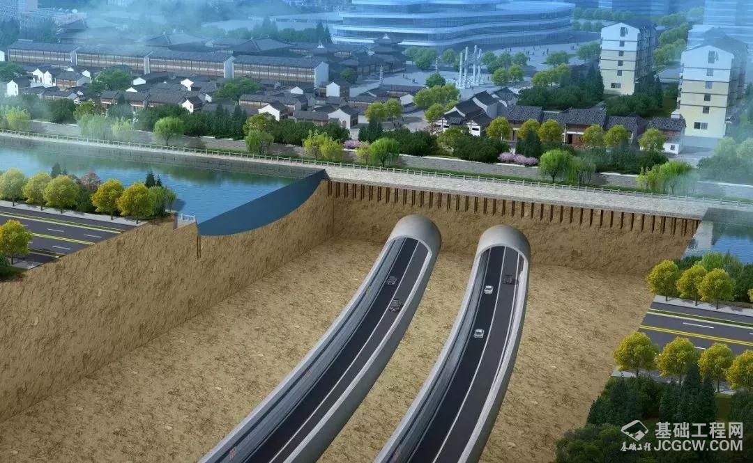 下穿京杭大运河段效果图 下穿京杭大运河段效果图