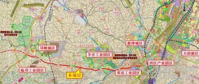 天邛高速（天府新区至邛崃高速公路）详细走向及互通立交设置情